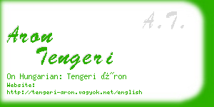 aron tengeri business card